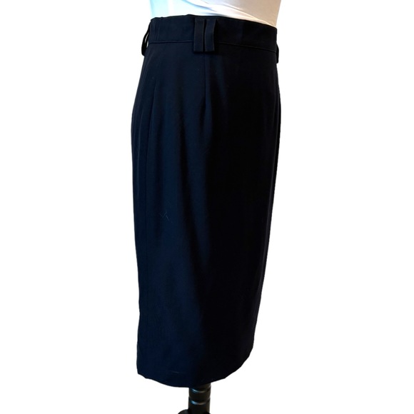 🎁 Laurel Navy Blue Pencil Skirt 27” Waist - Picture 3 of 4